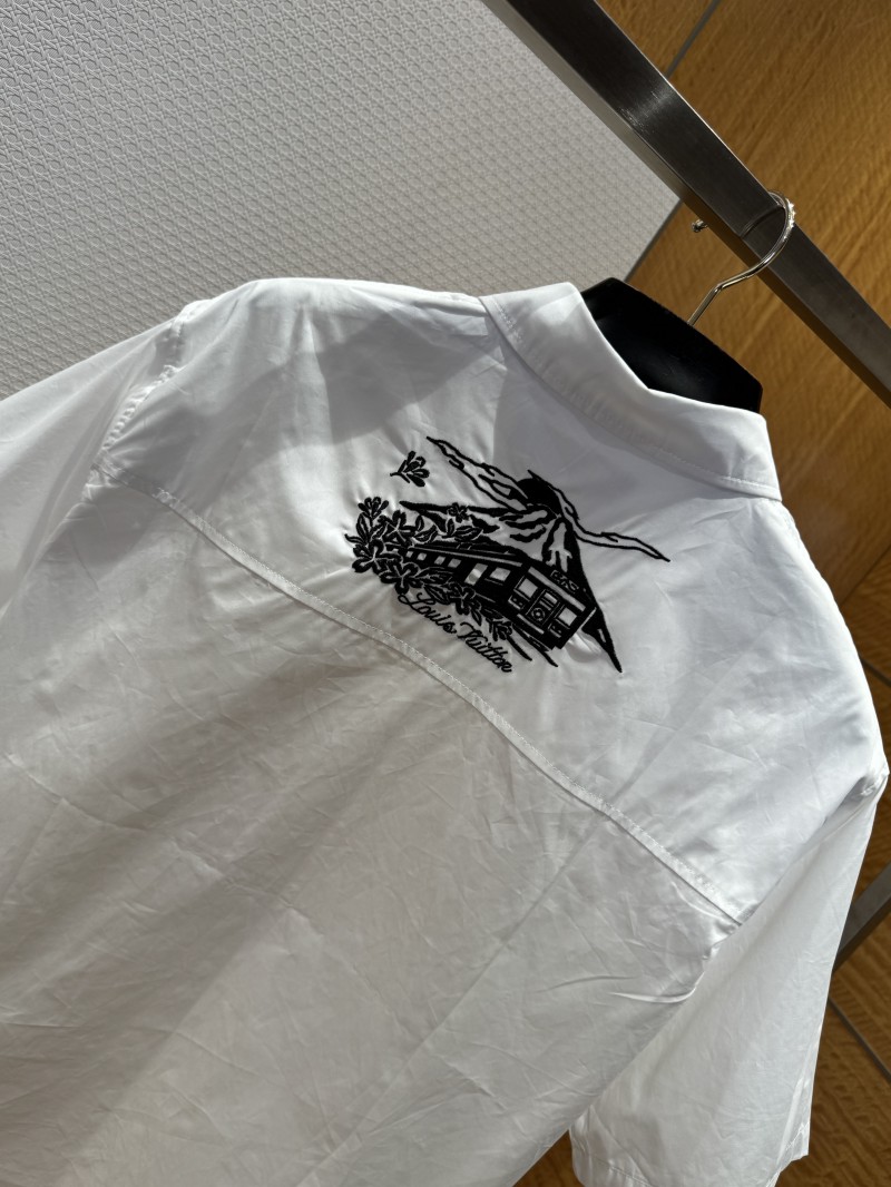 LV Pocket Embroidered Short-Sleeve Shirt 6