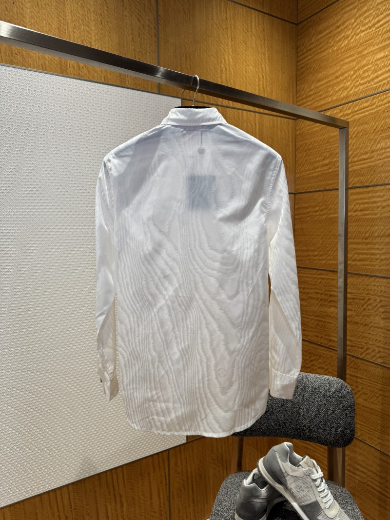 LV Tree Pattern Jacquard Long-Sleeve Shirt 1