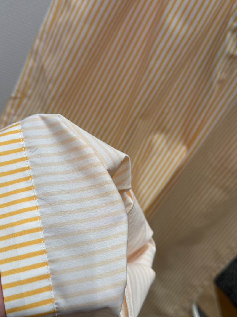 LV Yellow and White Striped Casual Trousers 4