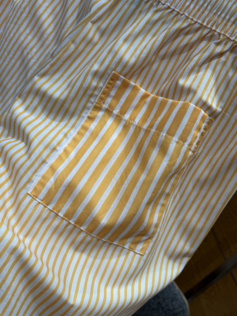 LV Yellow and White Striped Casual Trousers 7