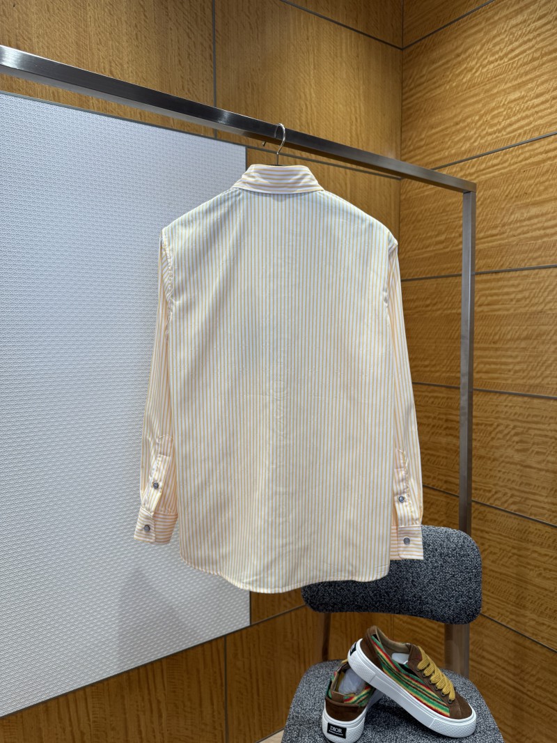 LV Long-Sleeve Collared Striped Shirt 1