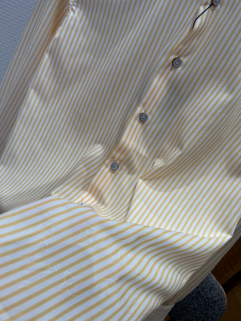 LV Long-Sleeve Collared Striped Shirt 4
