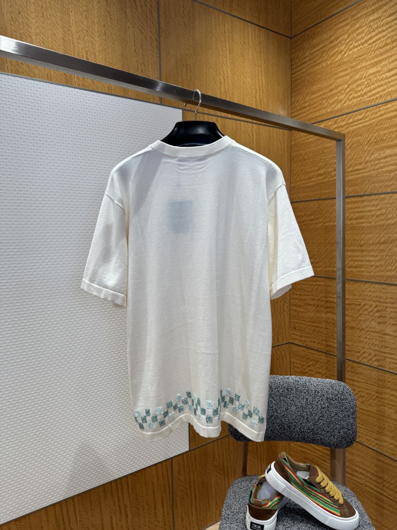 LV Beaded Knit Short-Sleeve T-Shirt 1