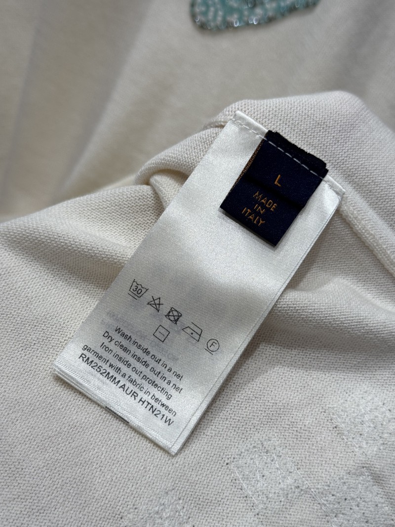 LV Beaded Knit Short-Sleeve T-Shirt 8