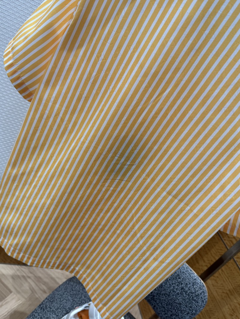 LV Striped Patchwork Short-Sleeve Shirt 7