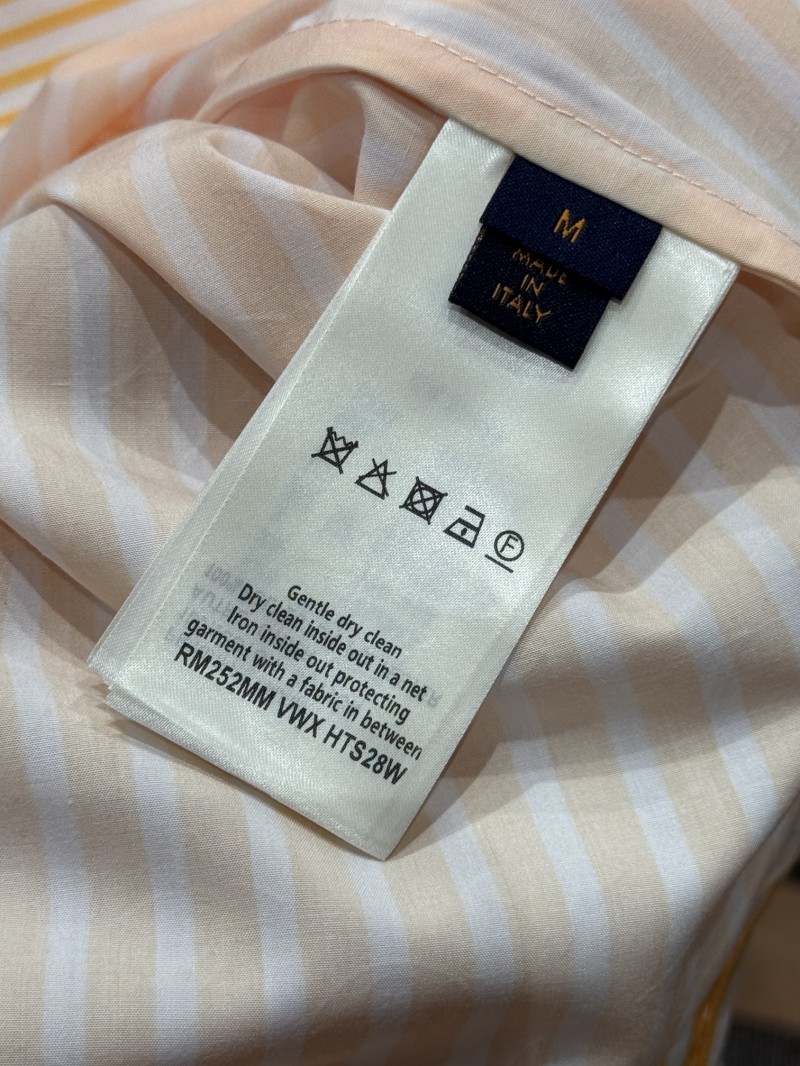 LV Striped Patchwork Short-Sleeve Shirt 8