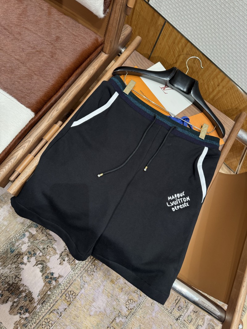 LV Logo Embroidered Shorts 6