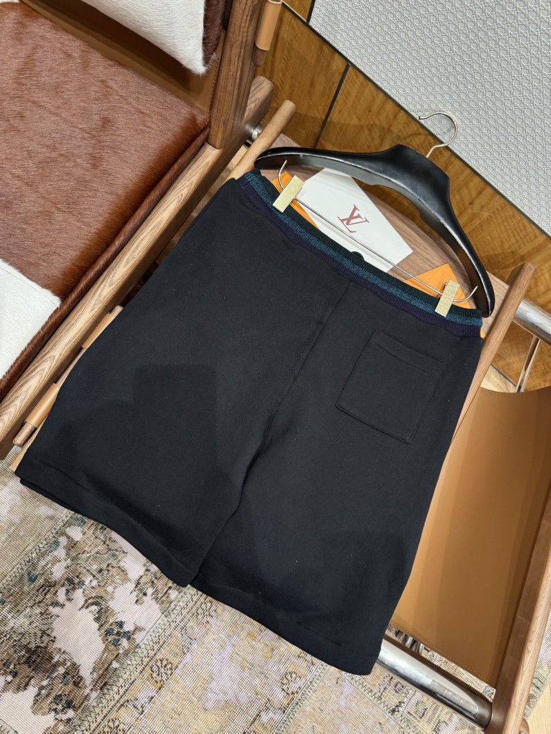 LV Logo Embroidered Shorts 7