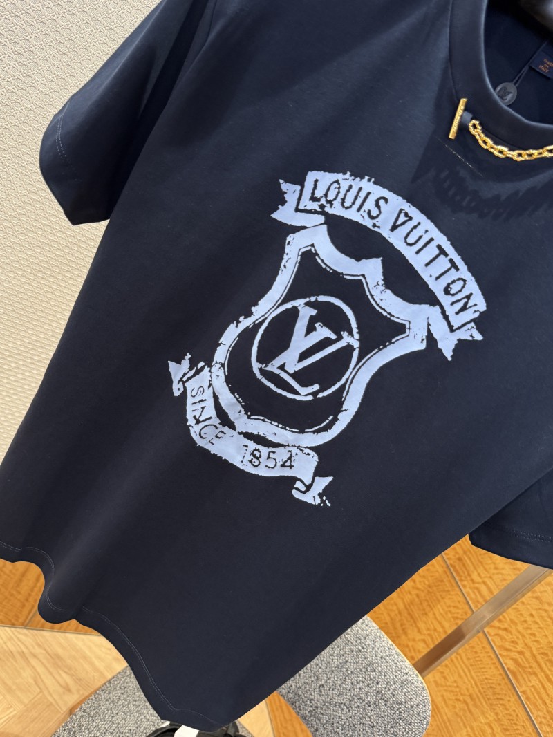 LV Printed Zipper Chain Short-Sleeve T-Shirt 3