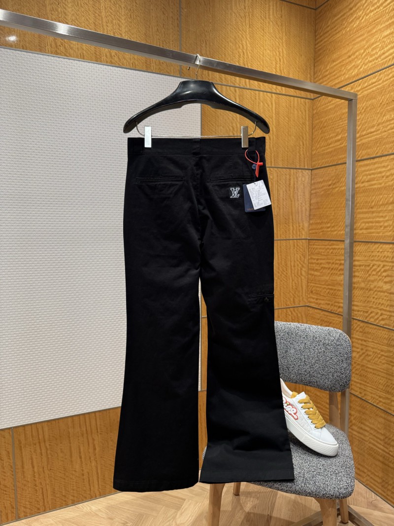 LV College-Style Bell-Bottom Casual Pants 1