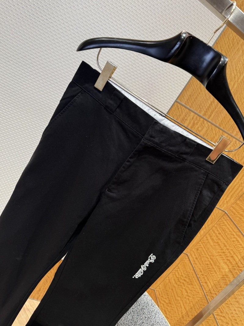 LV College-Style Bell-Bottom Casual Pants 2