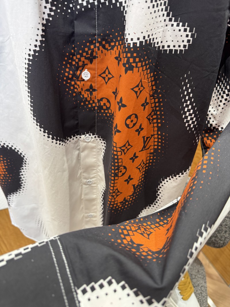 LV Bonfire Graffiti Long-Sleeve Shirt 4