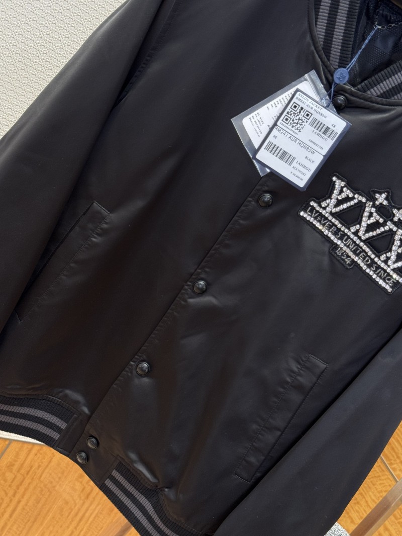 LV Logo Letter Stand Collar Long Sleeve Jacket Coat 3