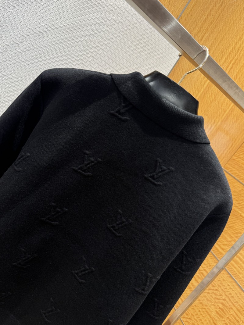 LV Monogram Print Embroidered Lapel Zipper Jacket 5