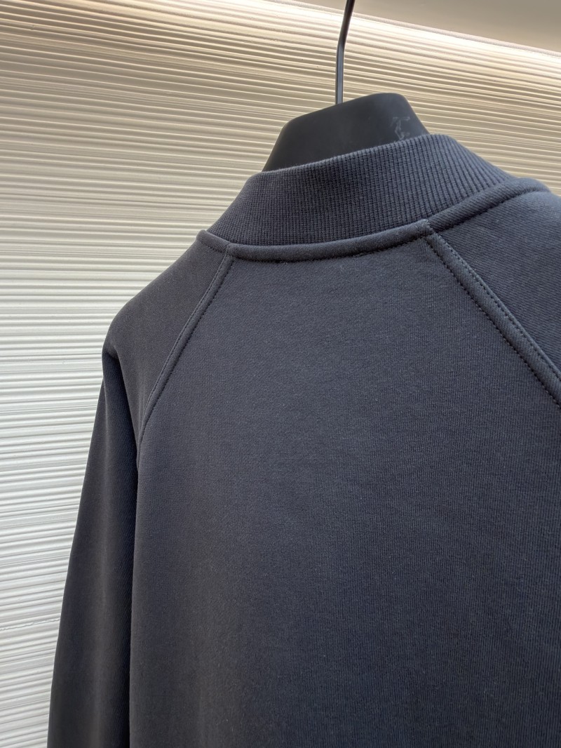 Hermes Solid-Color Ribbed Single-Button Long-Sleeve Jacket Coat 8