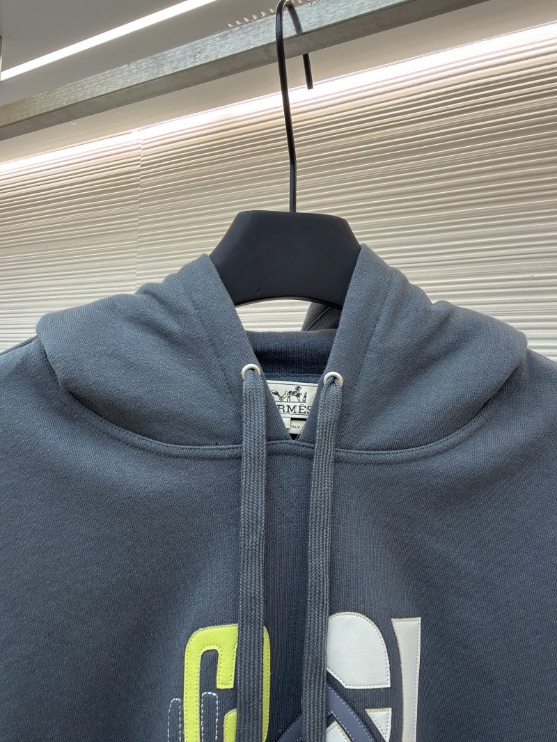Hermes Cotton Hooded Long-Sleeve Sweatshirt 2