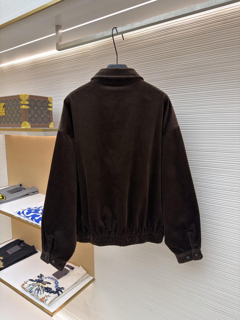 Miu Miu Letter Embroidered Corduroy Jacket Coat 1