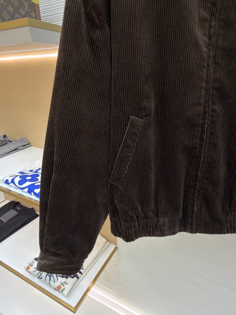 Miu Miu Letter Embroidered Corduroy Jacket Coat 5
