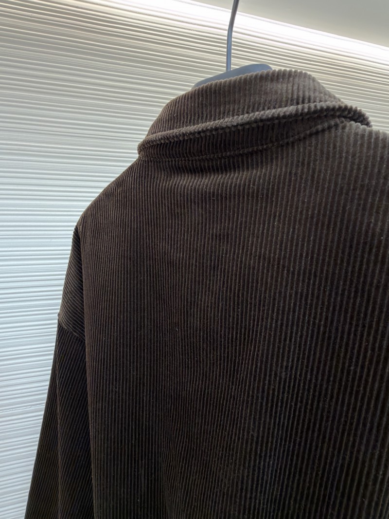 Miu Miu Letter Embroidered Corduroy Jacket Coat 8