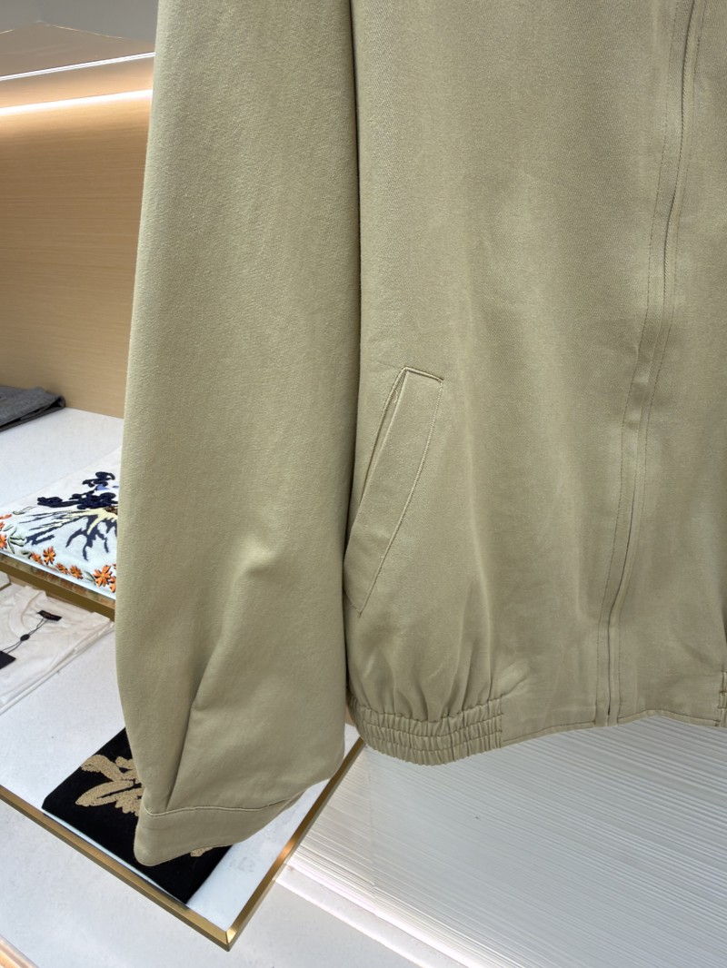 Miu Miu Solid Color Lapel Zipper Micro Logo Long Sleeve Jacket 5