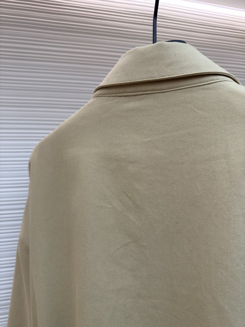 Miu Miu Solid Color Lapel Zipper Micro Logo Long Sleeve Jacket 8