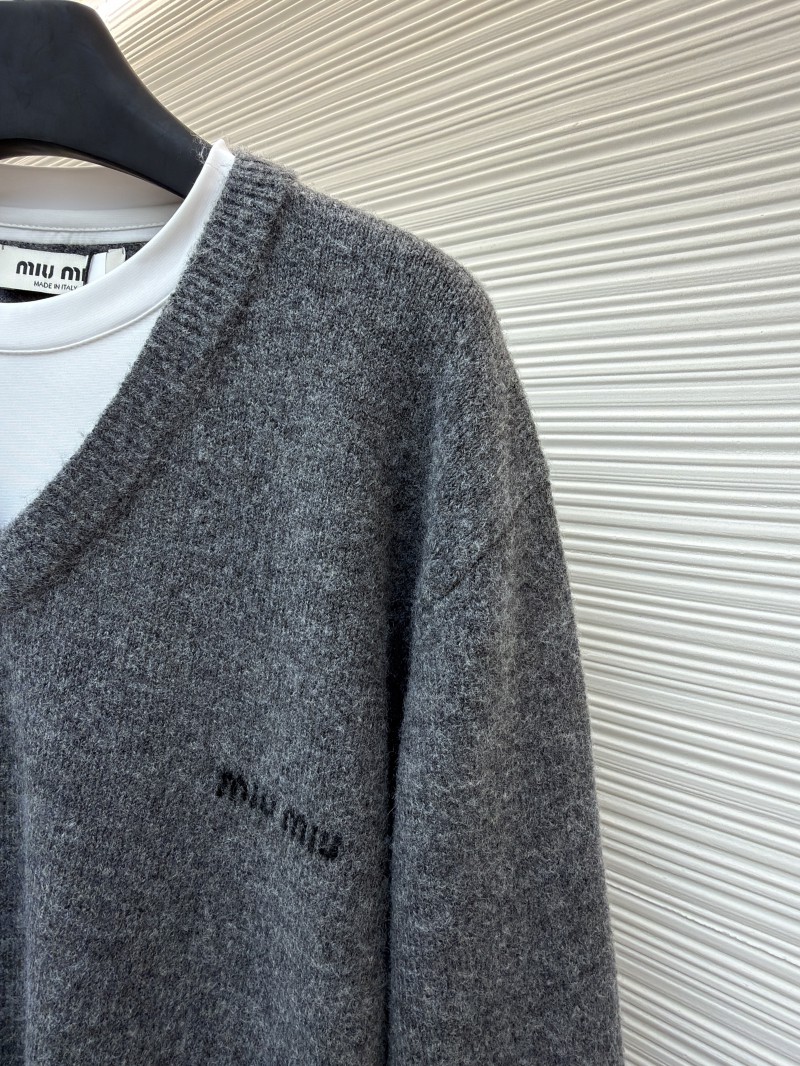 Miu Miu Cashmere V-Neck Sweater 4