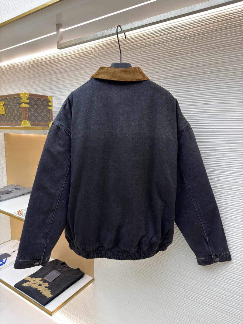 Miu Miu Corduroy Collar Denim Jacket Coat 1