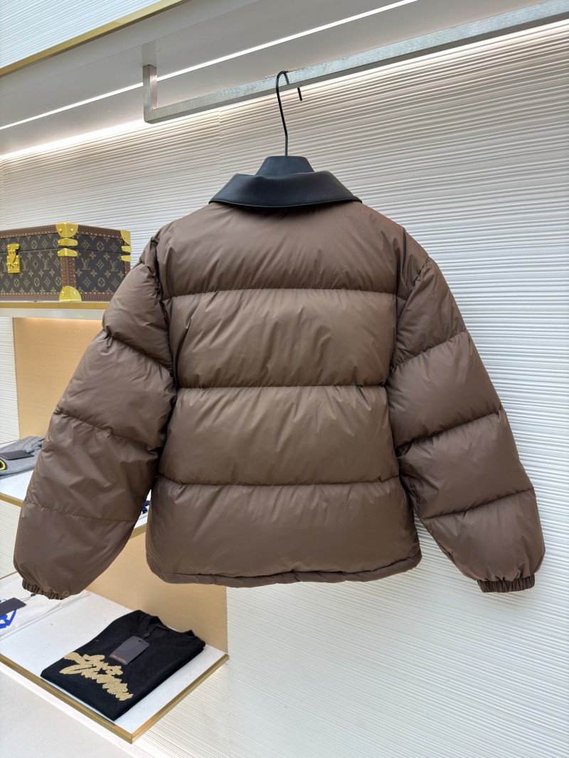 Miu Miu Lapel Single-Breasted Long-Sleeve Down Jacket 1