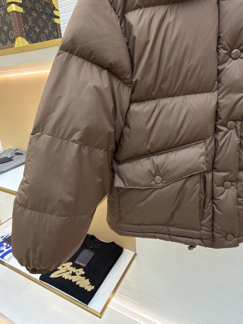 Miu Miu Lapel Single-Breasted Long-Sleeve Down Jacket 5