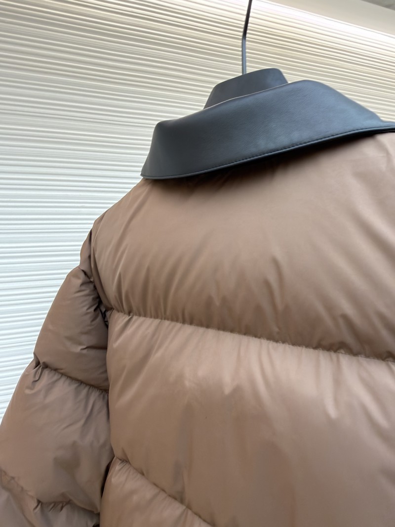 Miu Miu Lapel Single-Breasted Long-Sleeve Down Jacket 8