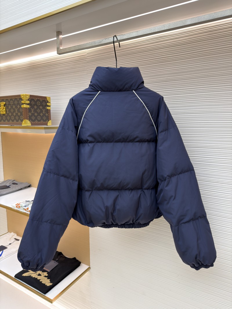 Miu Miu Micro-Label Patch Zipper Long-Sleeve Down Jacket 1