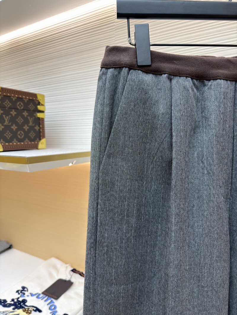 Miu Miu Fine-Striped Straight-Leg Casual Pants 3