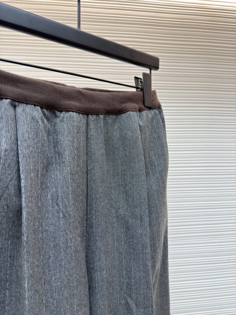 Miu Miu Fine-Striped Straight-Leg Casual Pants 7