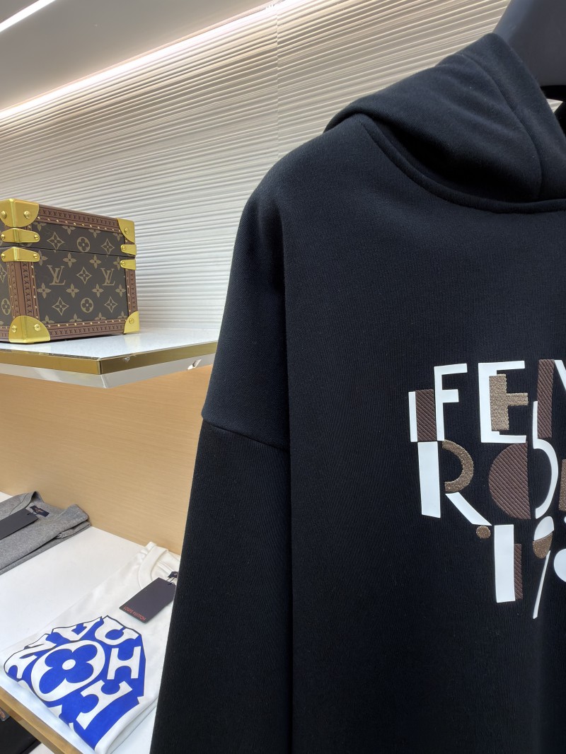 Fendi Hooded Letter Print Long-Sleeve Sweatshirt 3