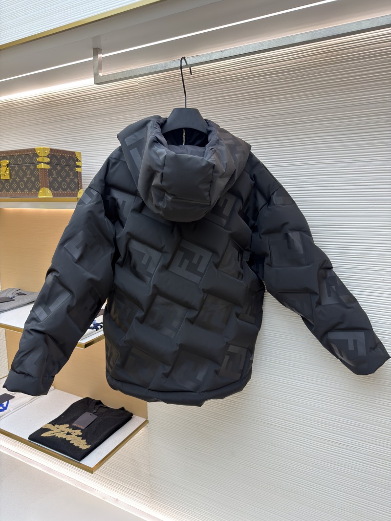 Fendi FF Nylon Down Jacket Coat 1