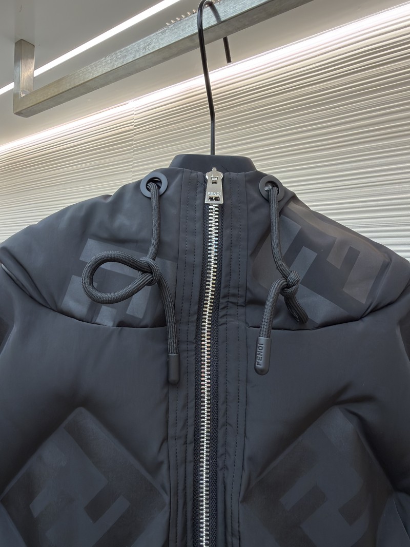 Fendi FF Nylon Down Jacket Coat 2