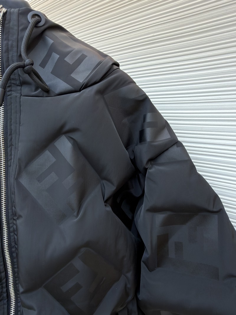 Fendi FF Nylon Down Jacket Coat 4