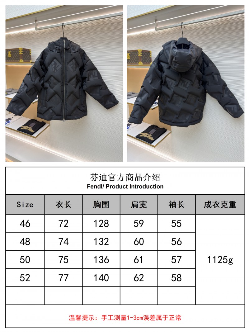 Fendi FF Nylon Down Jacket Coat 9