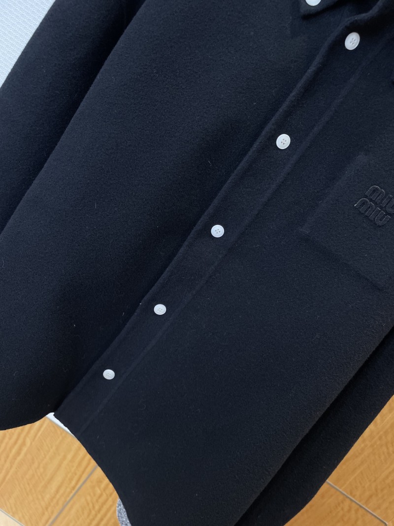 Miu Miu Reversible Logo Lapel Jacket Coat 3