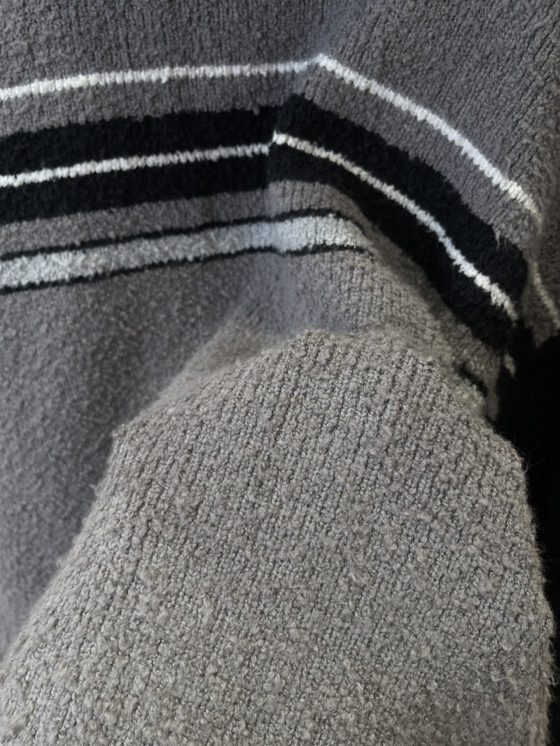 Balenciaga Color-Block Hooded Knit Jacket 7