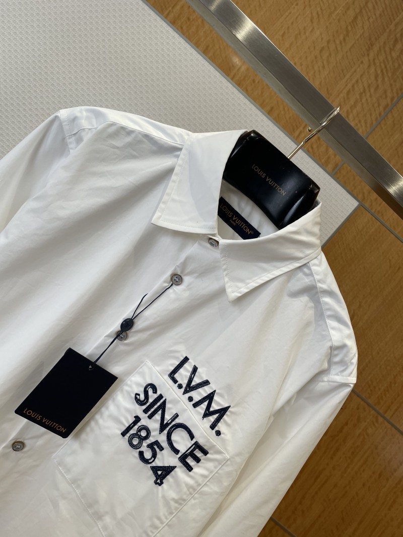 LV Monogram Embroidered Long-Sleeve Shirt 2