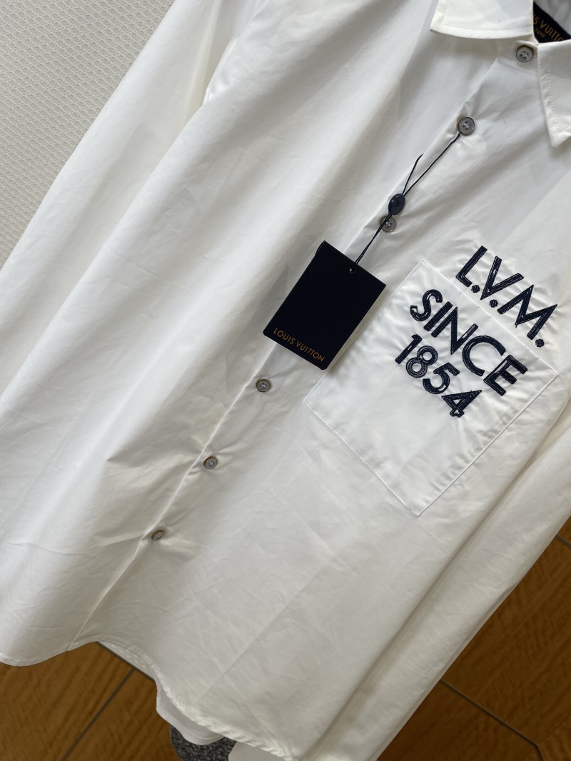 LV Monogram Embroidered Long-Sleeve Shirt 3