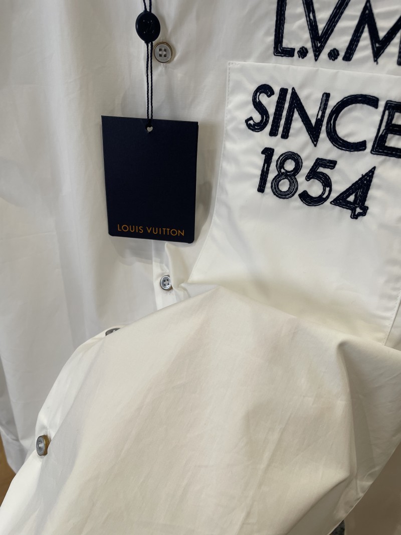 LV Monogram Embroidered Long-Sleeve Shirt 4