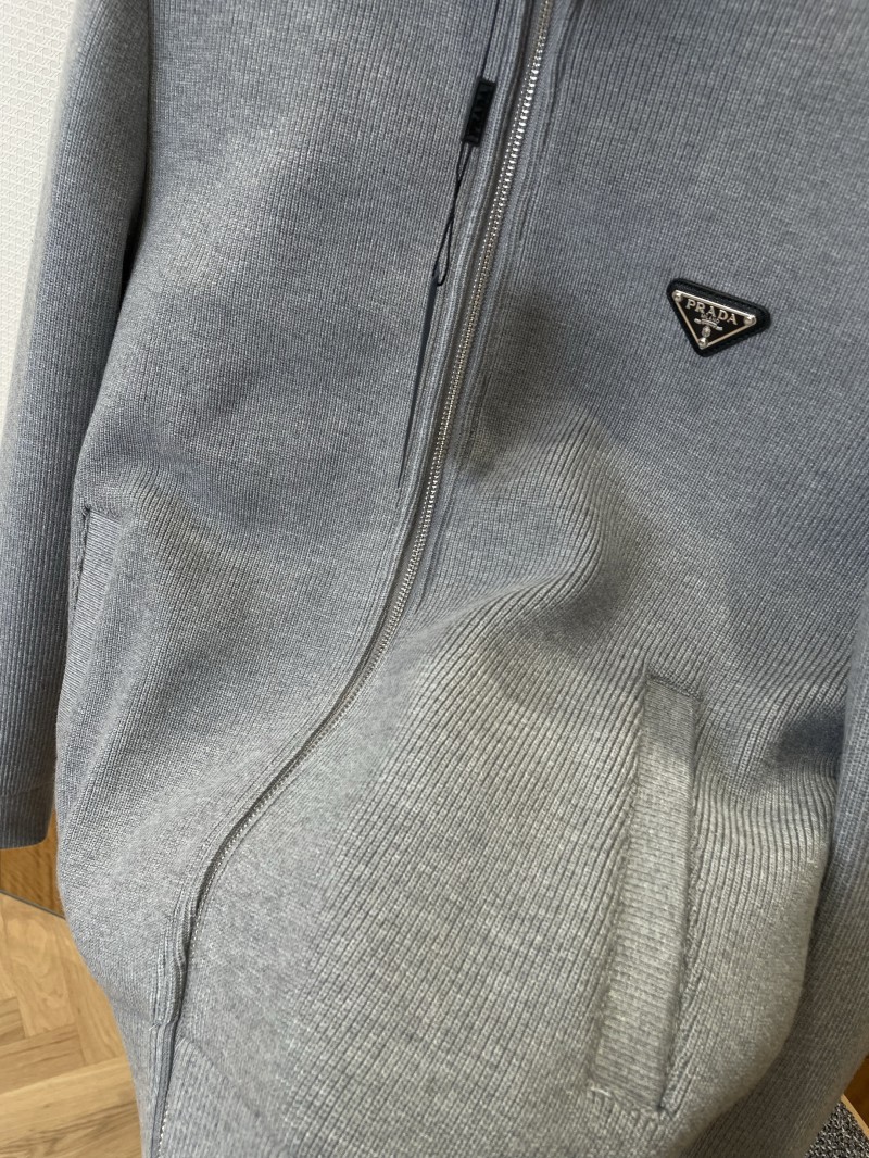 Prada Enameled Triangle Logo Letter Patchwork Down Jacket 1 4