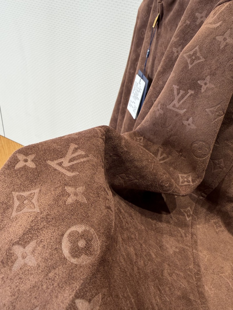 LV All-Over Print Suede Hooded Jacket 7