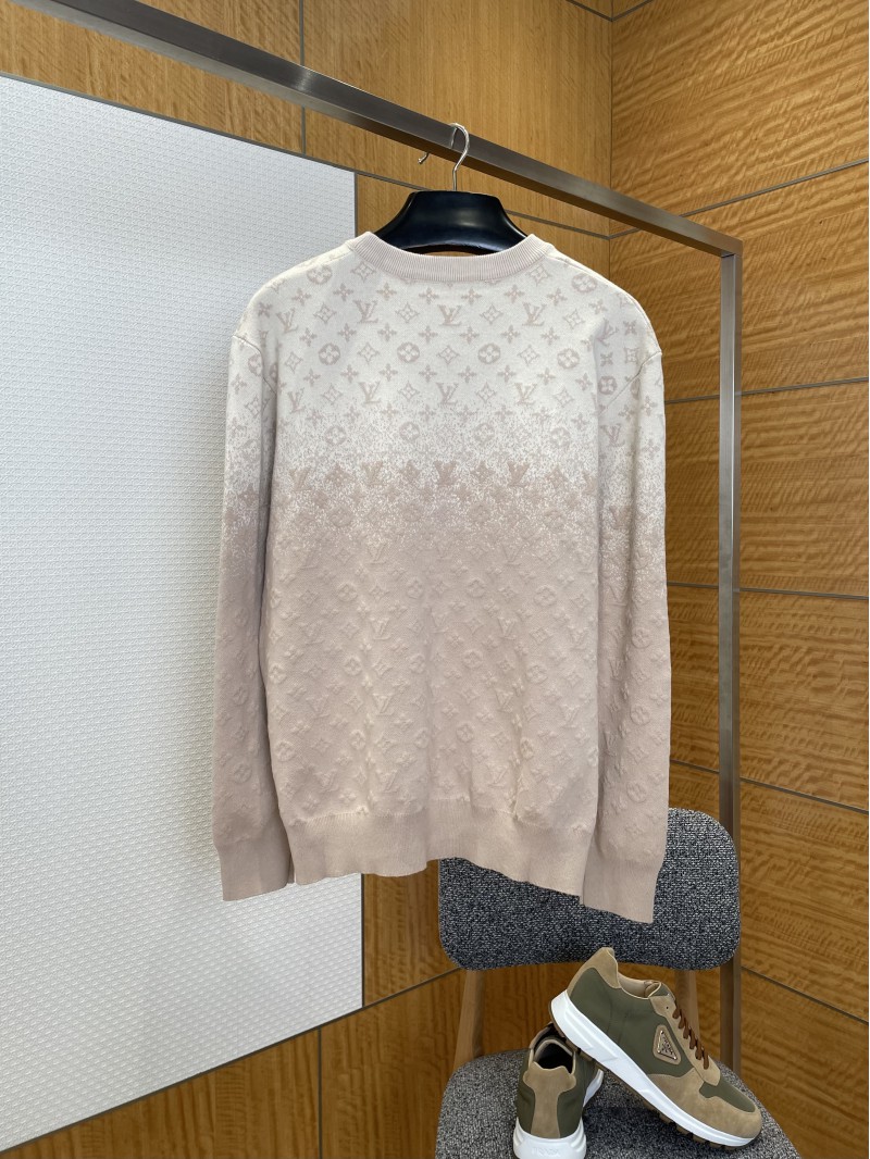 LV 2026 SpringSummer Letter Gradient Jacquard Knit Sweater 1