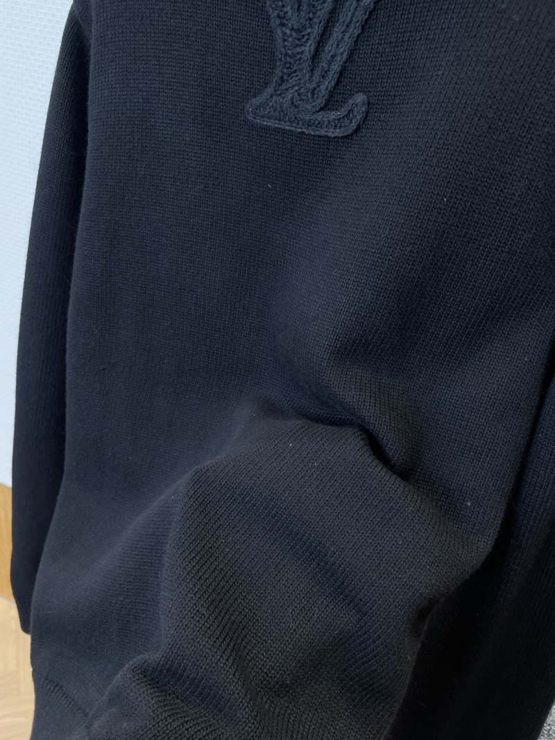 LV Floral Openwork Jacquard Crewneck Knit Sweater 7