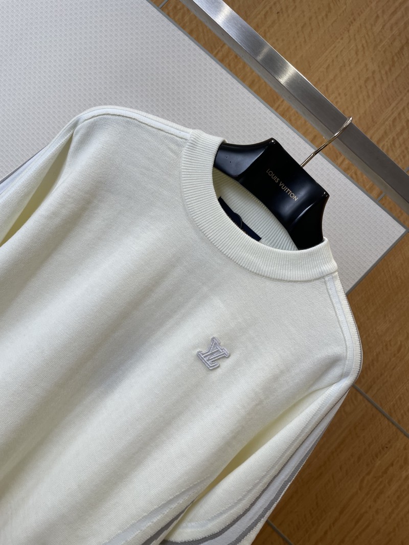 LV Floral Stripe Jacquard Embroidered Sweater 2