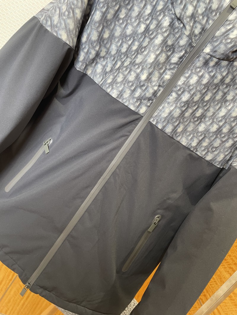 Dior Jacquard Patchwork Hooded Down Jacket 1 3