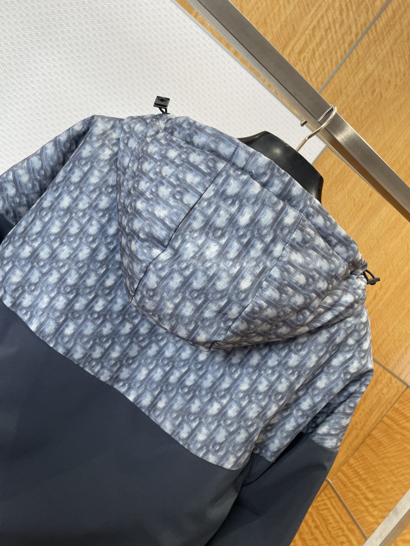 Dior Jacquard Patchwork Hooded Down Jacket 1 5